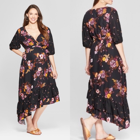 Isabel Maternity by Ingrid & Isabel Dresses & Skirts - 🌿 Isabel & Ingrid Maternity Black Floral Dress